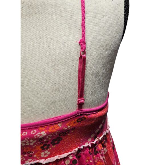 Y2K Energie Babydoll Floral Slip Dress Sz M Dark Bloomcore Fairy Grunge. - Picture 2 of 7